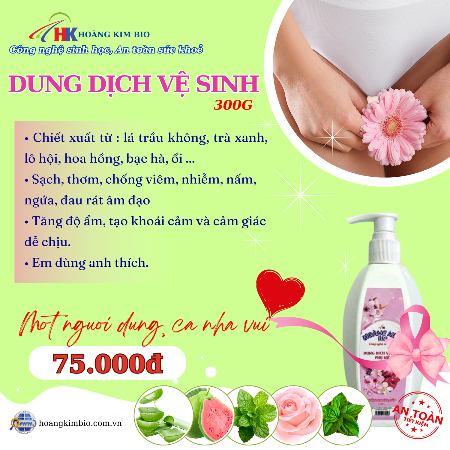 DUNG DỊCH VỆ SINH - 300G