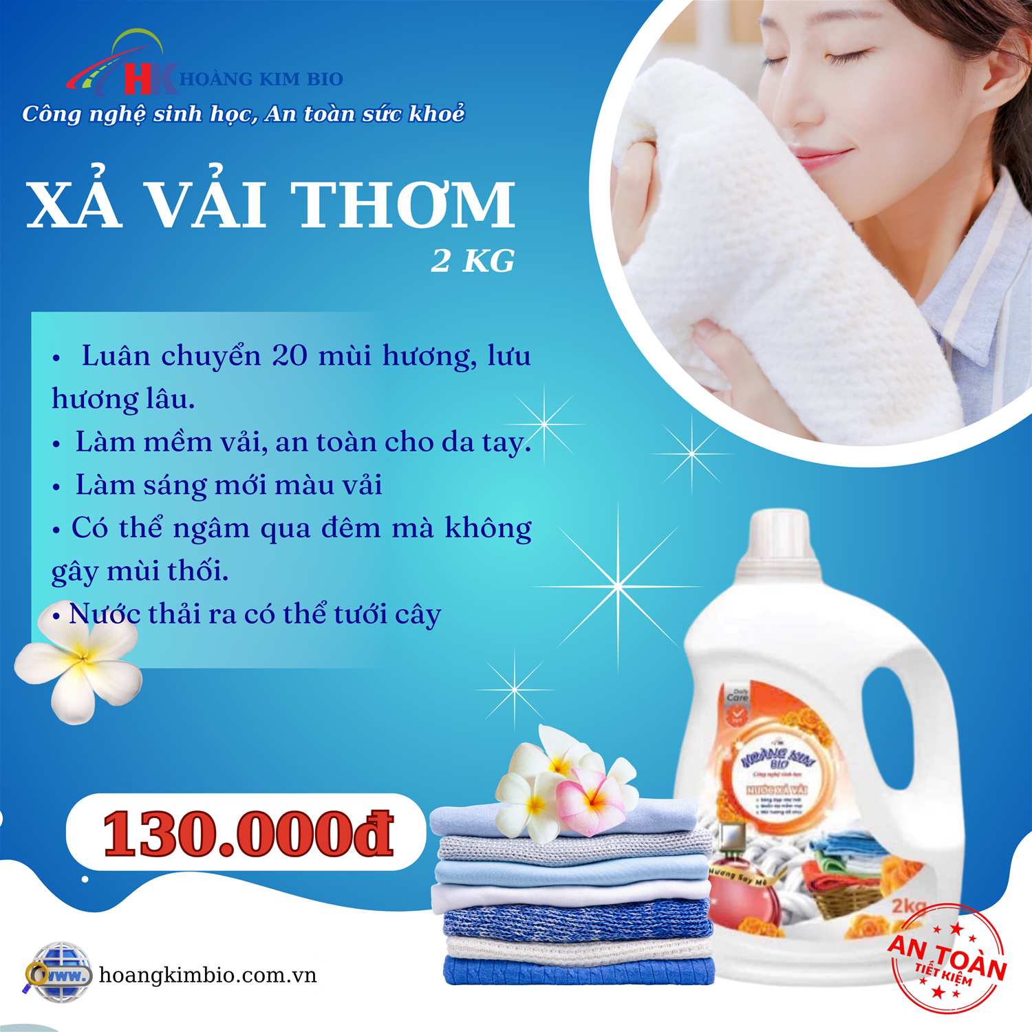 NƯỚC XẢ VẢI 2.0KG