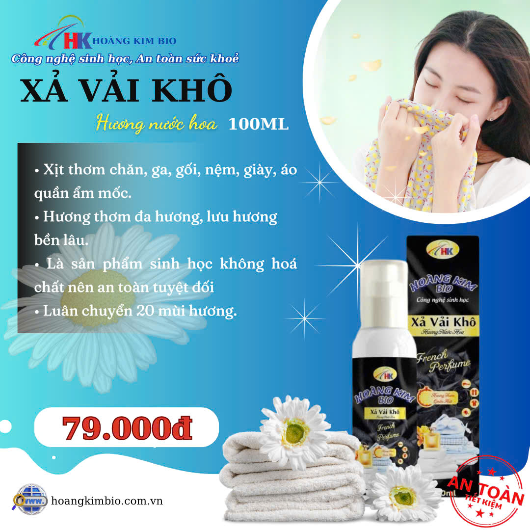 XẢ VẢI KHÔ HƯƠNG NƯỚC HOA - Chai đen - 100ml