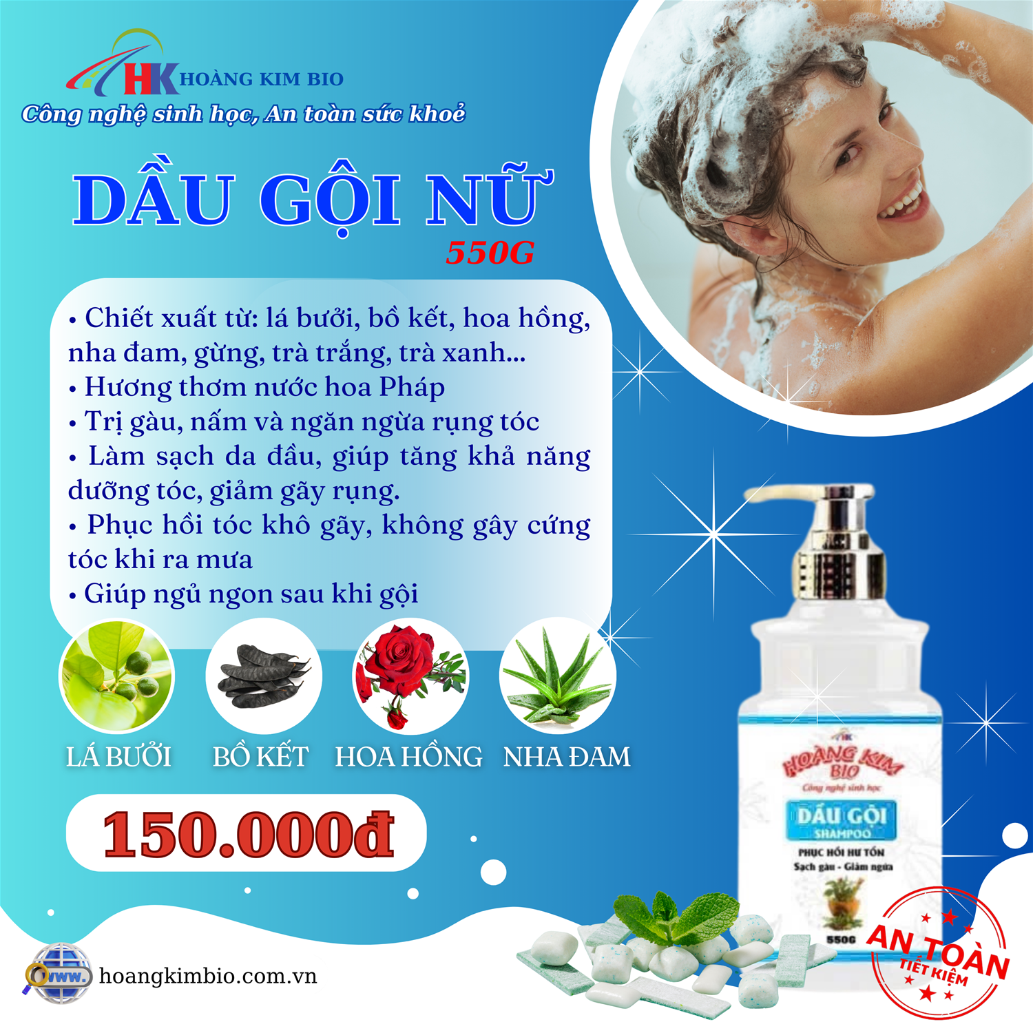 DẦU GỘI NỮ - 550G