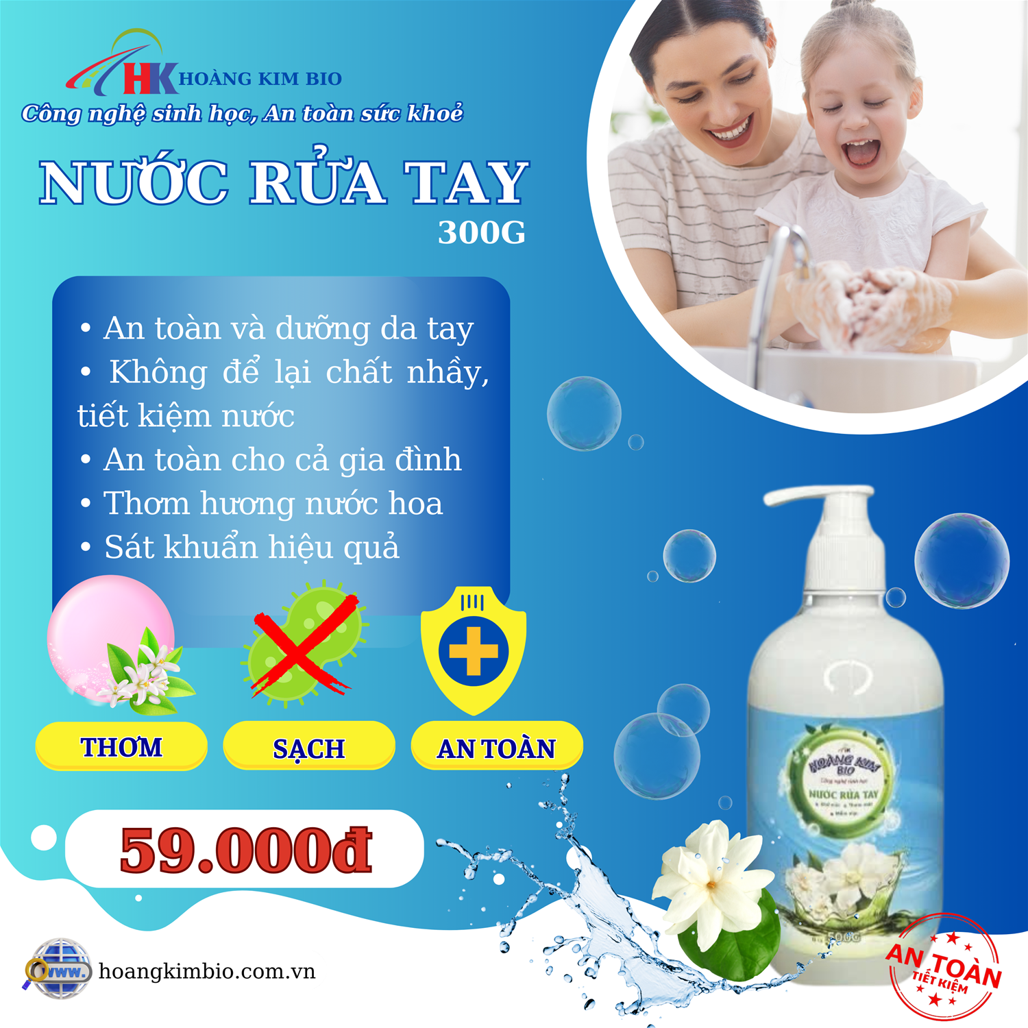 NƯỚC RỬA TAY - 300G