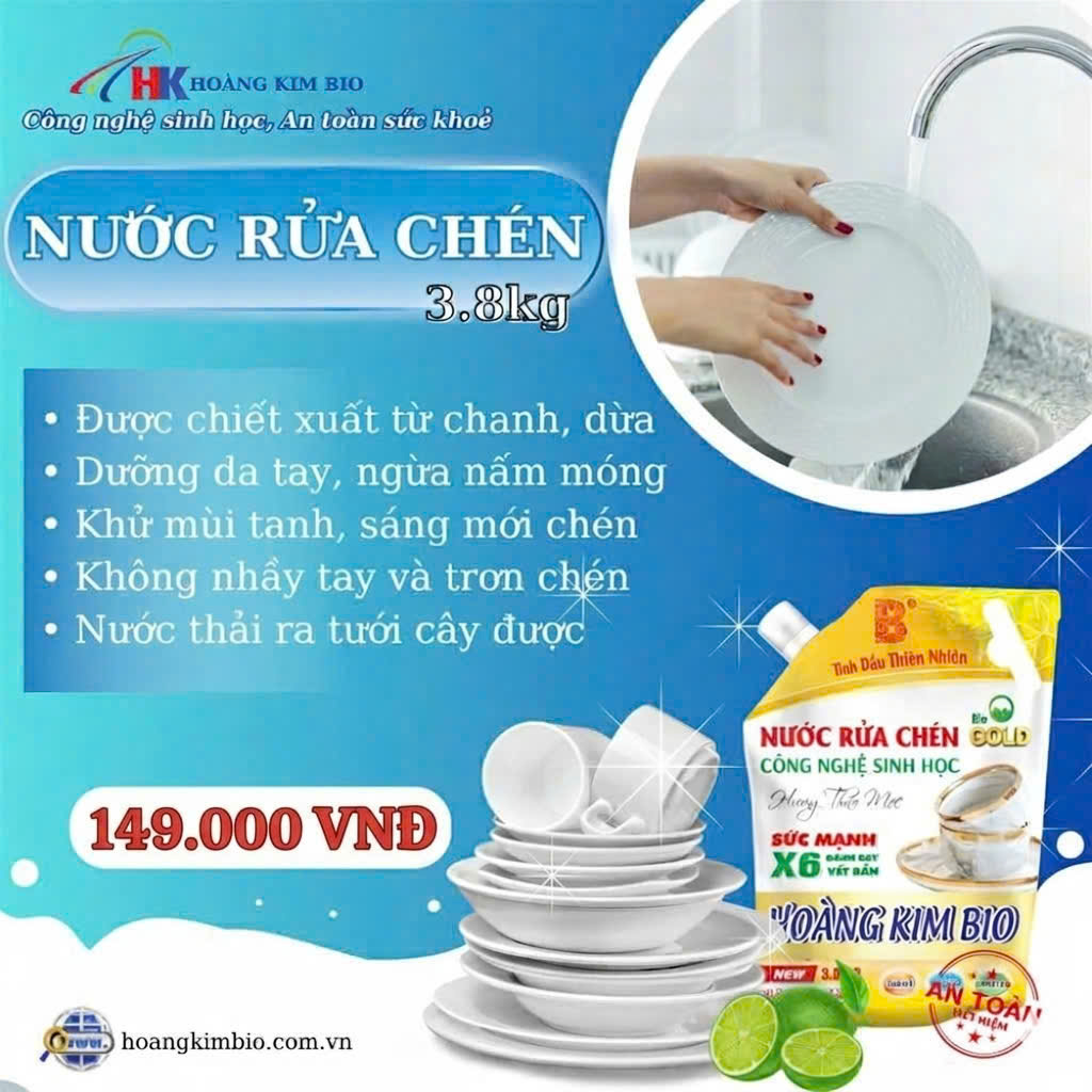 NƯỚC RỬA CHÉN - 3.8KG