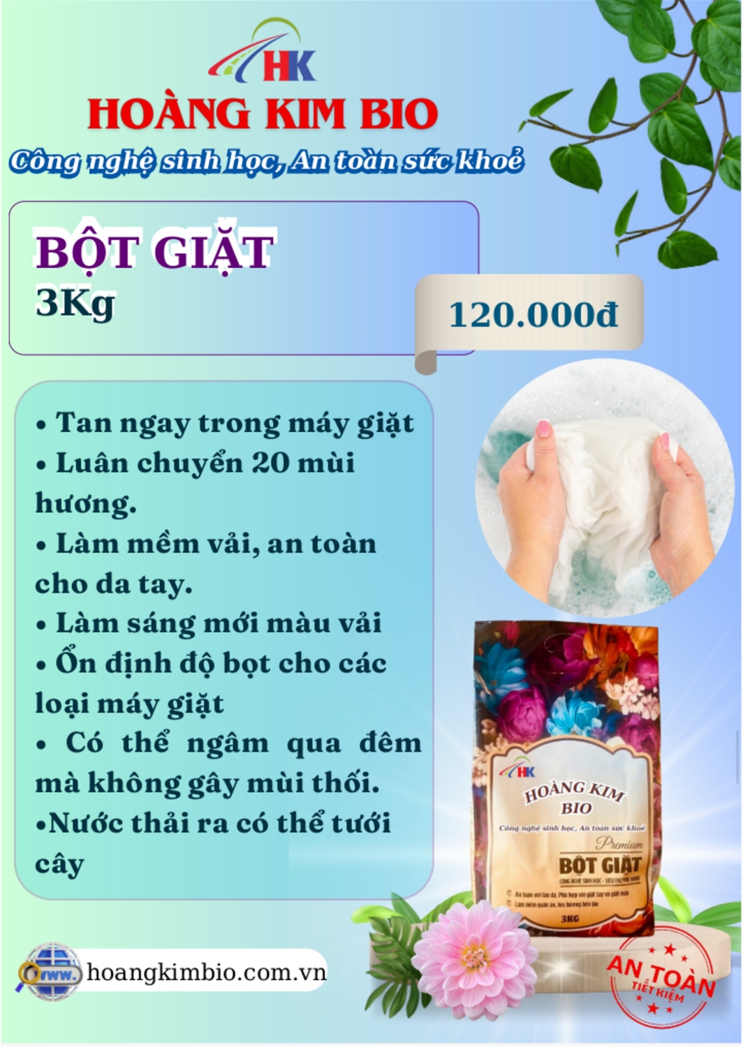 Bột giặt 3KG