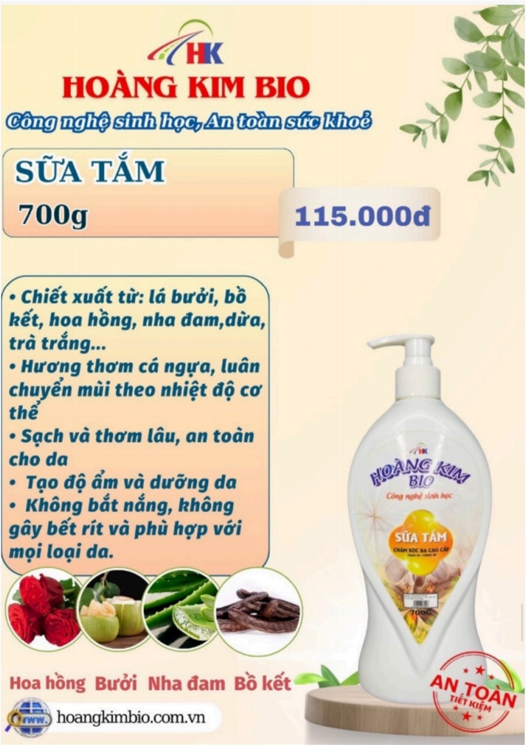 Sữa tắm 700G