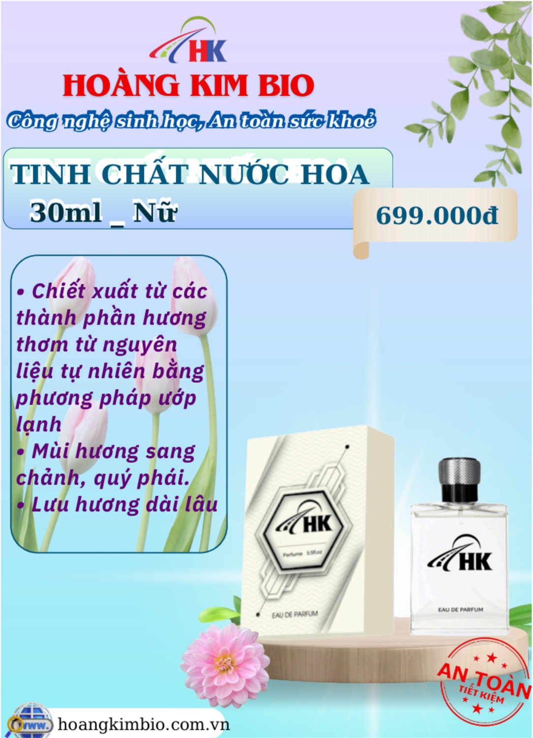 Tinh chất nước hoa 30ml_Nữ